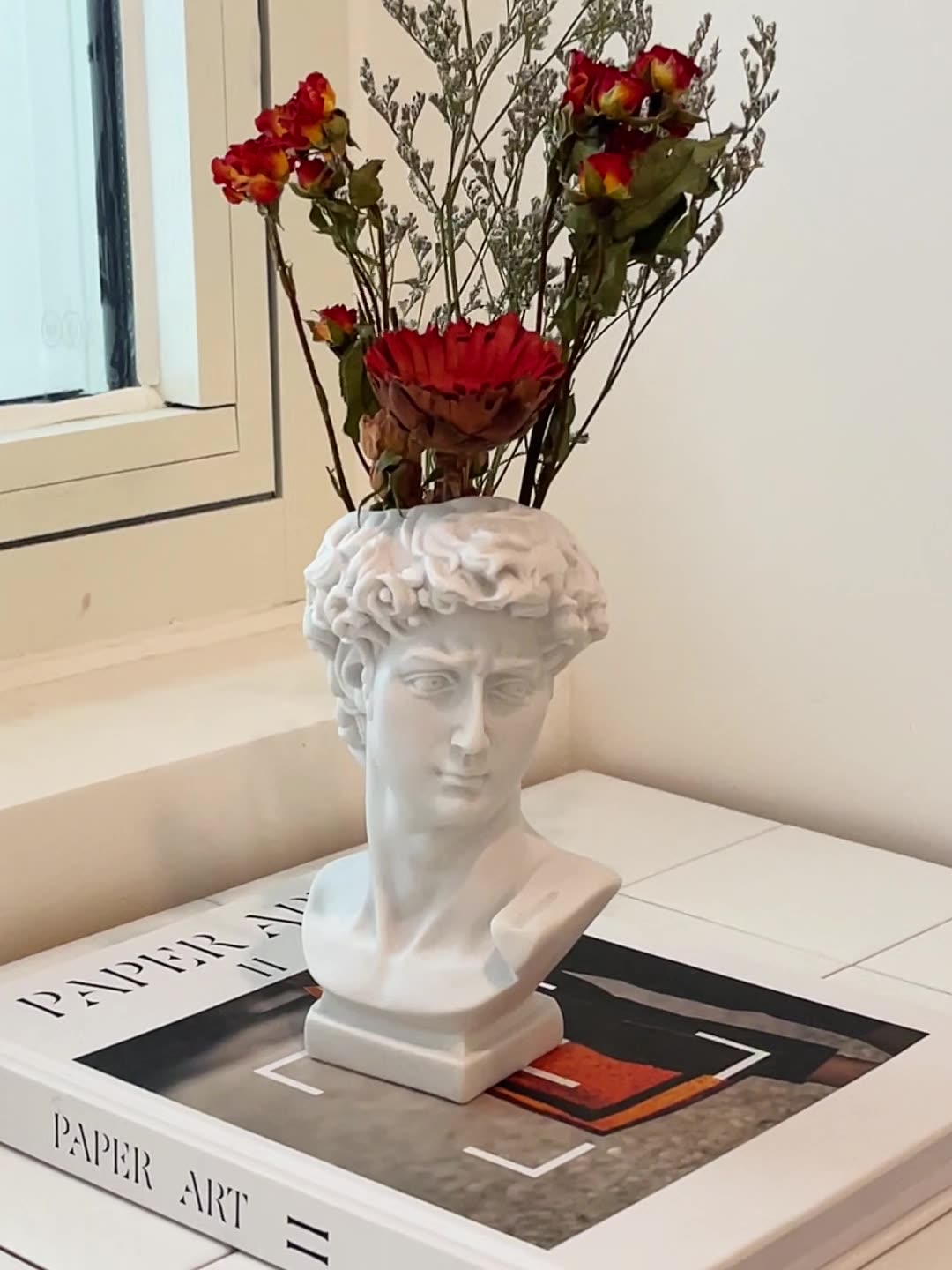 David Bust Desk Organizer - Nordic home Decor