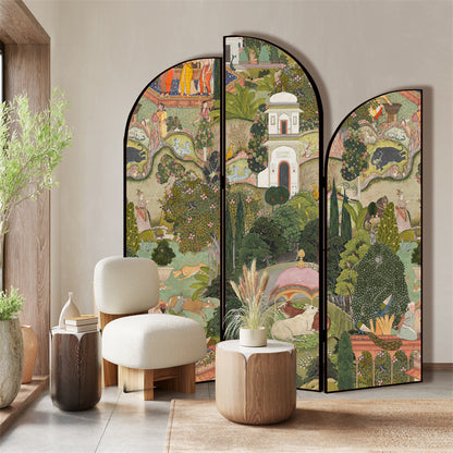 French Vintage Style Room Divider Screen