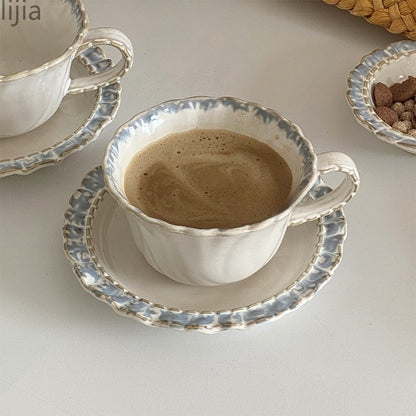 changed glaze lace household bowls, soup bowls and coffee cups