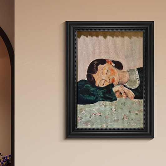 Vintage Nordic Abstract Wall Art - "My Girl" Decorative Painting