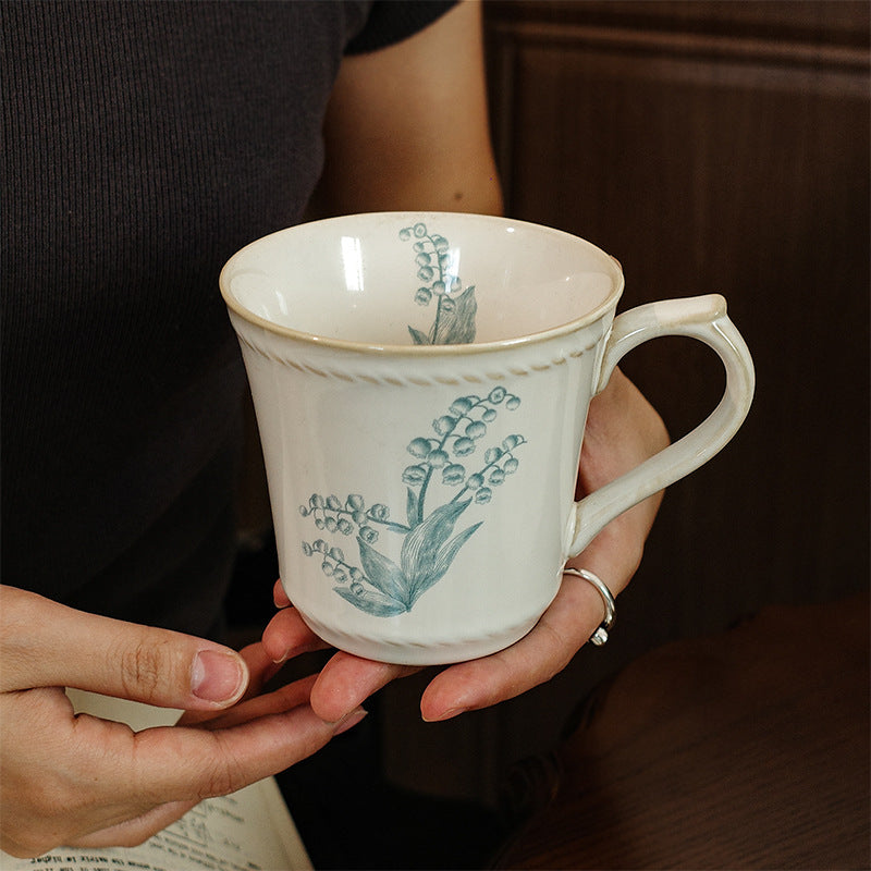 French Style Coffee Mug & Dessert Plate