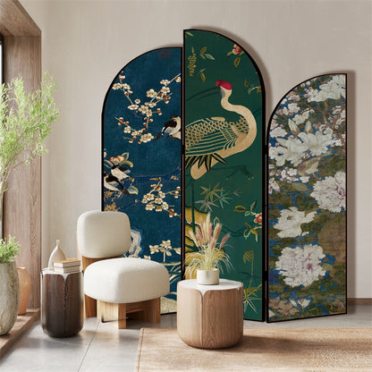 French Vintage Style Room Divider Screen
