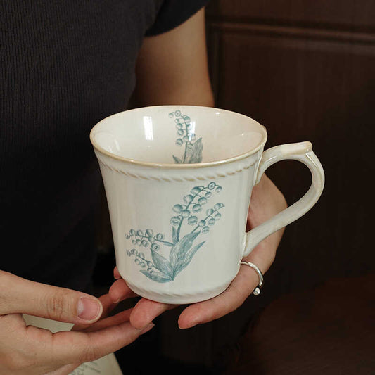 French Style Coffee Mug & Dessert Plate